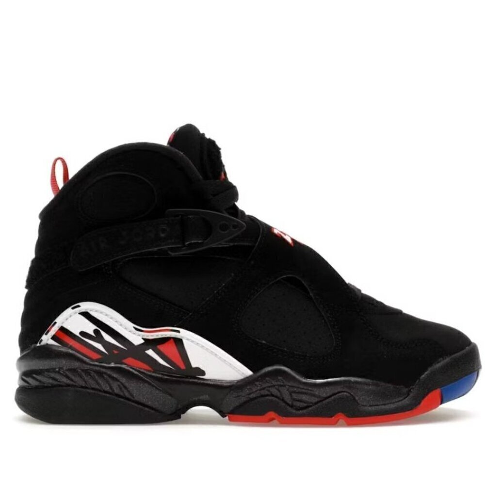 Nike Jordan 8 Retro Playoffs Sneakers Black/True Red/White Size 4.5Y 305368-062